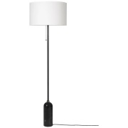 GUBI - Gravity VloerLamp Zwart Marmer/Wit