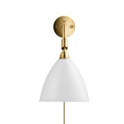 GUBI - Bestlite Bl7 Wandlamp Ø16 Geelkoper/Matte Wit