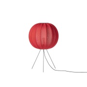 Made By Hand - Knit-Wit 60 ronde vloerlamp, rood, 100 cm