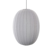 Made By Hand - Knit-Wit 65 High Oval Hanglamp Silver