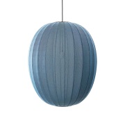 Made By Hand - Knit-Wit 65 High Oval hanglamp, blauw