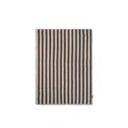 ferm LIVING - Grand Quilted Blanket Sand/Black