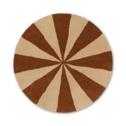 ferm LIVING - Arch Tufted Vloerkleed Small Donker Brick/Off-White