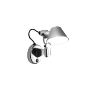 Artemide - Tolomeo Micro Faretto wandlamp met schakelaar, aluminium