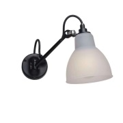 Lampe Gras - 104 Bathroom Wandlamp Zwart/Polycarbonat