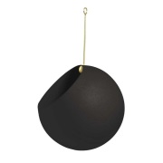 AYTM - Globe Pot Ø17xH28 Black/Gold