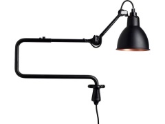 Lampe Gras - 303 Wandlamp Zwart/Zwart/Koper