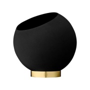 AYTM - Globe Pot Ø21xH18,8 Black/Gold
