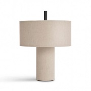 New Works - Margin Portable Taffellamp Beige Canvas