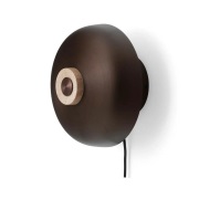 Audo Copenhagen - Reverse Wandlamp Zand Travertine/Bronzed Aluminium