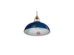 Coolicon - Grote hanglamp uit 1933, Ø 40 cm, blauw