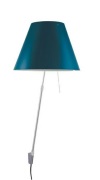 Luceplan - Costanza Wandlamp met Dimmer Alu/Petroleum Blue