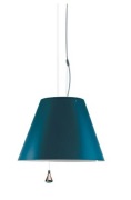 Luceplan - Costanza Hanglamp Up/Down Petroleum Blue