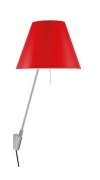 Luceplan - Costanzina Wandlamp Alu/Primary Red