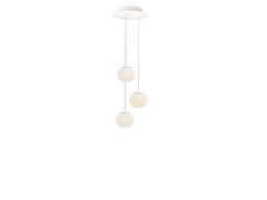 Luceplan - Lita Multiple hanglamp, Ø 14 cm, wit/opaak