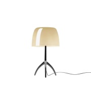 Foscarini - Lumiere Piccola Tafellamp E14 Zwart Chroom/Warm Wit