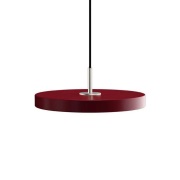 UMAGE - Asteria Hanglamp Mini Ruby Red/Steel Top