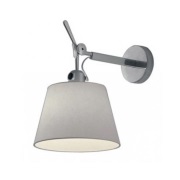 Artemide - Tolomeo Parete Diffusore wandlamp, grijs, Ø 24 cm