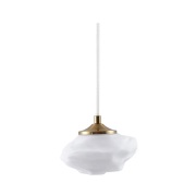 Lindby - Piatra Hanglamp Opaal/Geel Koper
