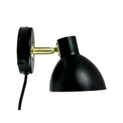 DybergLarsen - Lilje Wandlamp Zwart/Geel Koper