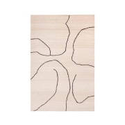ferm LIVING - Gesso Jute Vloerkleed 170x240 Off-White/Donker Fig