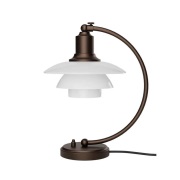 Louis Poulsen - PH 2/2 Luna Taffellamp Aged Brass/Opaal Glass
