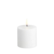 Uyuni - Oplaadbaar LED Pilaar Kaars 6,8x6,8 cm White Plain  Lighting