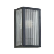 Lindby - Peldar Fluted Buiten Wandlamp Zwart