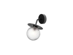 Nuura Aps - Buitenwandlamp Liila, zwart/helder, IP54 Nuura