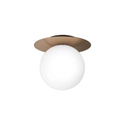 Nuura Aps - Liila 1 wandlamp, IP44, brons/opaal, Ø 20 cm Nuura
