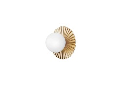 Nuura Aps - Liila Muuse Wand-/Plafondlamp IP44 Small Nordic Gold/Opal ...