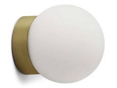 ANTIDARK - Palla Mini C90 LED Plafondlamp Dim-to-Warm Opaal/Messing