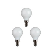 e3light - 3-pack Gloeilamp LED 4W (470lm) Opaal CRI95 Dimbaar E14