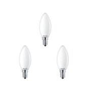 Philips - 3-pack Gloeilamp LED 2,2W Glas Kerte (250lm) E14