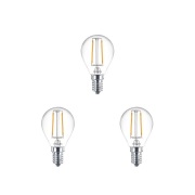 Philips - 3-pack Gloeilamp LED 2W (250lm) Kroon E14