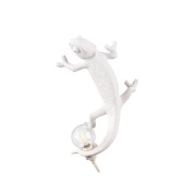 SELETTI - Chameleon Left-Going Up Wandlamp Wit