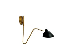 Dyberg Larsen - Futura Wandlamp Black/Brass DybergLarsen