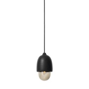 MATER - Terho Hanglamp Small Black/Smoked Transparent