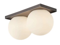 ANTIDARK - Palla Mini C290 LED Plafondlamp Dim-to-Warm Opaal/Titanium