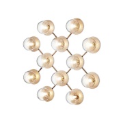 Nuura Aps - Liila 12 Wandlamp/Plafondlamp Nordic Gold/Optic Clear Nuur...