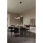 Nuura Aps - Florii 5 LED hanglamp, brons/wit, lengte 120 cm Nuura