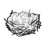 Slamp - Velin Plafondlamp/Wandlamp Mini Zwart