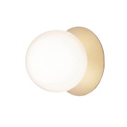 Nuura Aps - Liila 1 grote wandlamp, warmwit, IP44, goud/wit Nuura