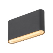 SLV - Oval 14 LED Buiten Wandlamp IP65 Black