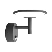 Lucande - Fenia Buiten Wandlamp w/Sensor Anthracite/Opal