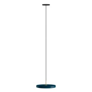 UMAGE - LED hanglamp Asteria Mini, petrol/messing, Ø 31 cm