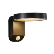 Nordlux - Rica Round LED zonnecel wandlamp zwart
