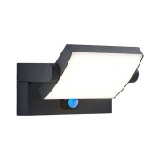 Lindby - Sherin LED-zonnelamp voor aan de muur, antraciet, sensor IP54