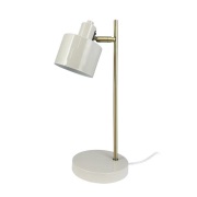 Dyberg Larsen - Ocean tafellamp beige/messing