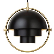 GUBI - Multi-Lite Hanglamp S Geelkoper/Zwart